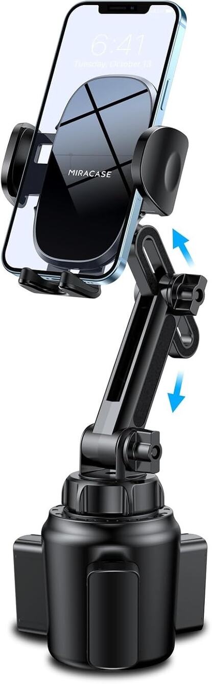 Miracase [Upgraded Version] Cup Phone Holder for Car, Universal Adjustable Long